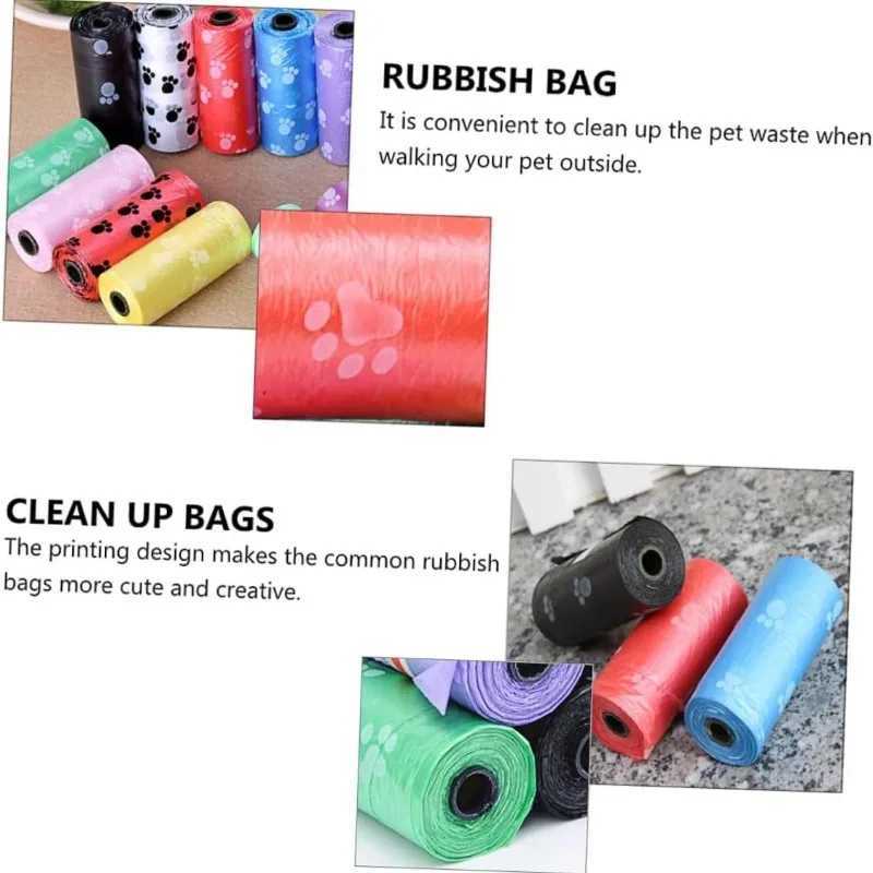 2-40Rolls Dog Poop Bag Outdoor Cleaning Poop Bag Outdoor Clean Pets Supplies for Dog 15Bags/Roll Refill Garbage Bag Pet SuppliesXJ250104