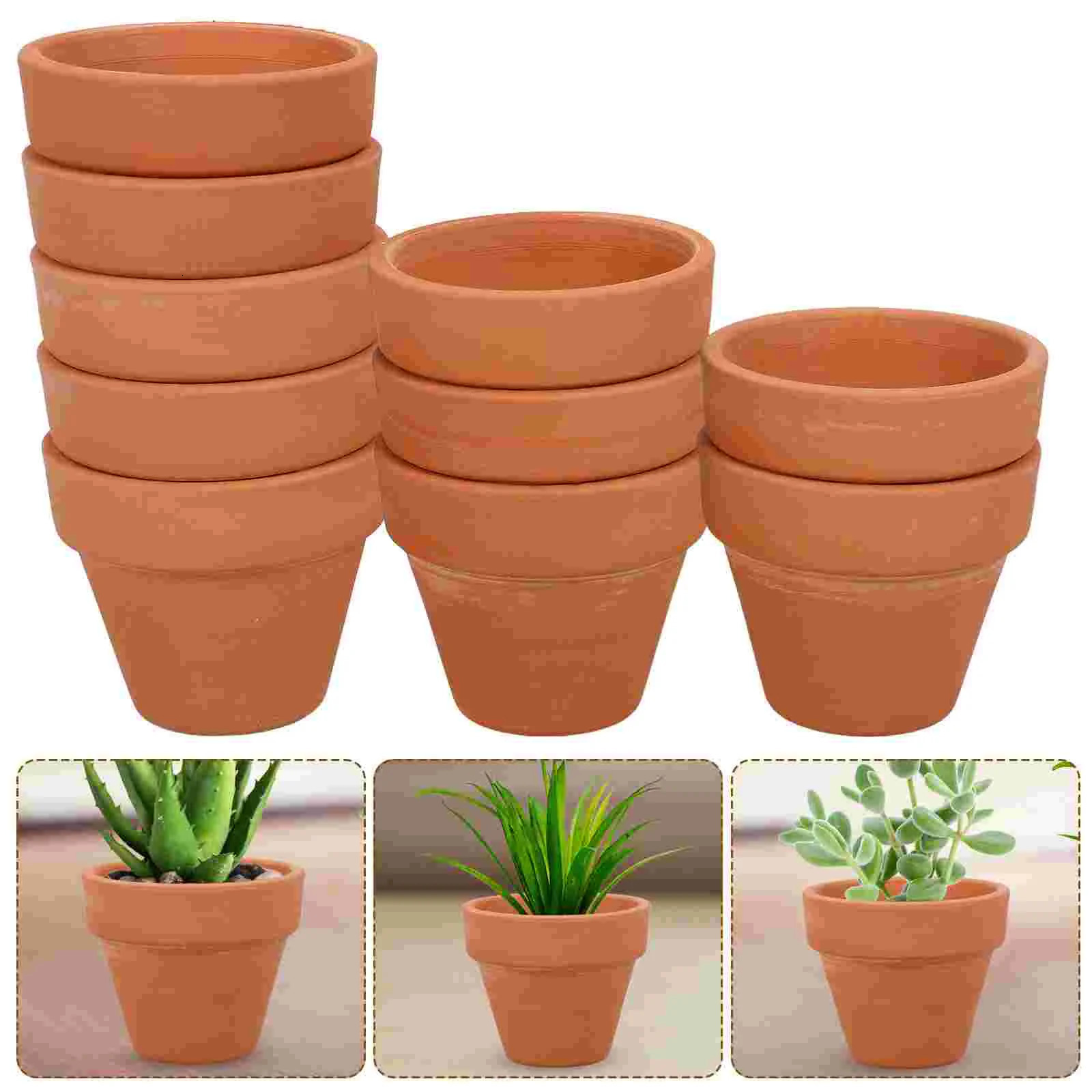 4.5x4cm Small Mini Terracotta Pot Clay Ceramic Pottery Planter Flower Pots Succulent Nursery Pots Great For Plants Crafts 241230