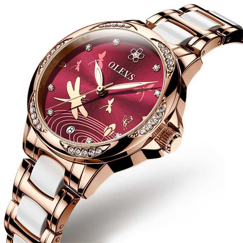 OLEVS Womens Fashion Luxury Womens Leisure Waterproof Womens Automatic Mechanical Relogio Womens New W250104