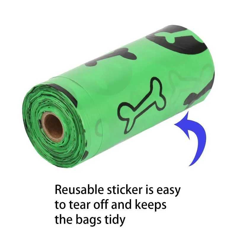 Pet Poop and Garbage Bag EPI Biodegradable 15 Pieces/roll with Fragrance Dog Poop Bag Pet Toilet Bag Pets Cleaning SuppliesXJ250104