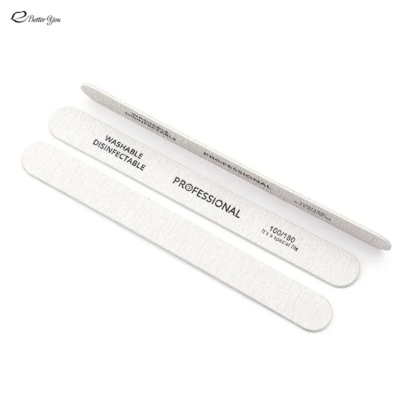 110pcs Wooden Nail File Professional Art Sanding Buffer Files 180240 Double Side For Salon Manicure Pedicure UV Gel Tips 241230