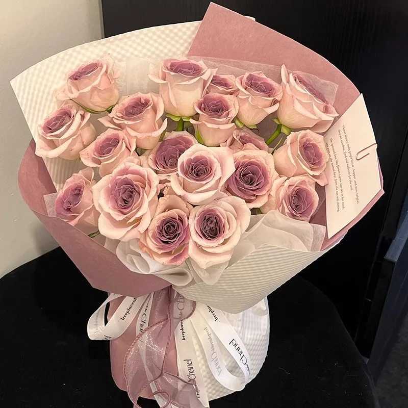 Plum Jam Eternal Flower Bouquet Silation Soap Rose Bouquet Birthday Gift for Girlfriend Qixi Valentines Day W250104