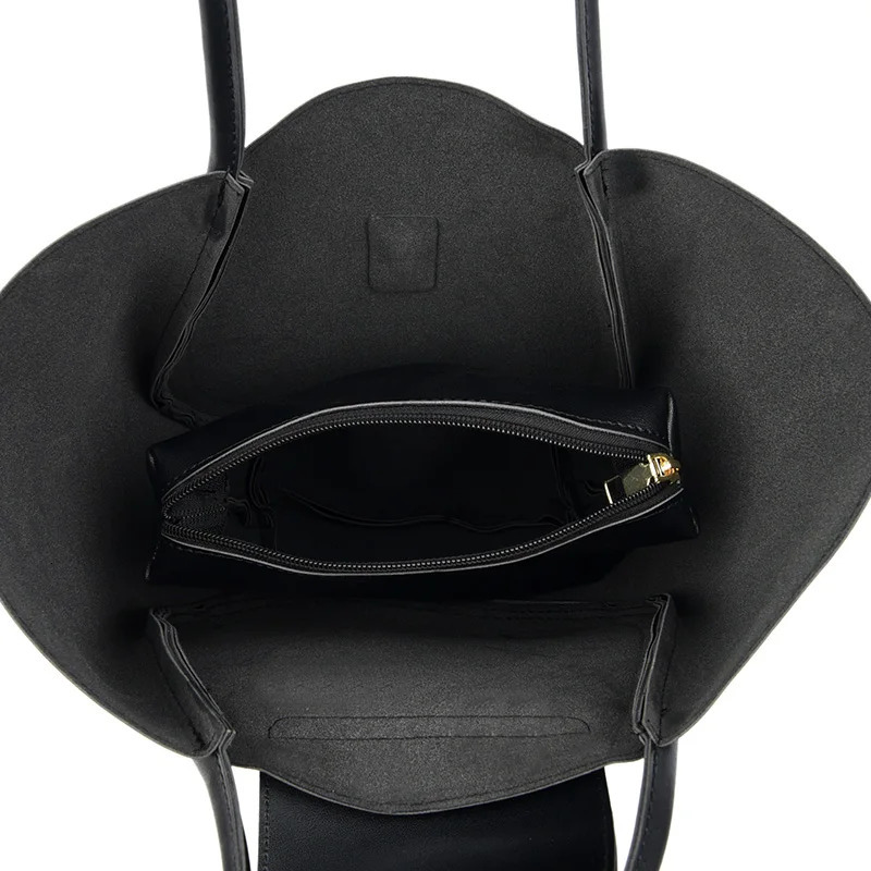 Women PU Shoulder Bag Fashion Carrying Bag Large Capacity Minimalist Handbags Hasp Closure Slouchy Tote Bag Daily Commuting Bag 250103