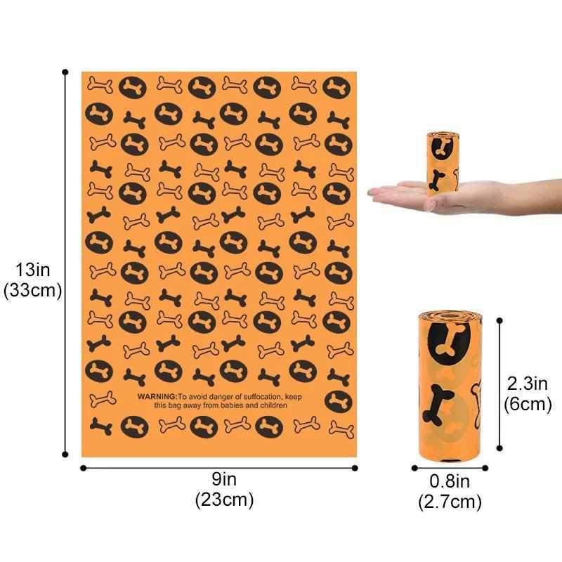 Pet Poop and Garbage Bag EPI Biodegradable 15 Pieces/roll with Fragrance Dog Poop Bag Pet Toilet Bag Pets Cleaning SuppliesXJ250104