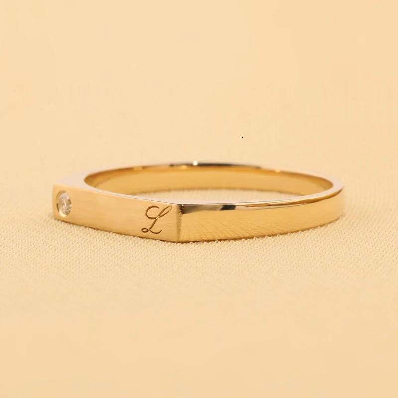 Customizable carving 18K/14K/10K Gold PT950 Platinum Diamond Couple Rings Cherished Wedding/Engagement Gift 250103