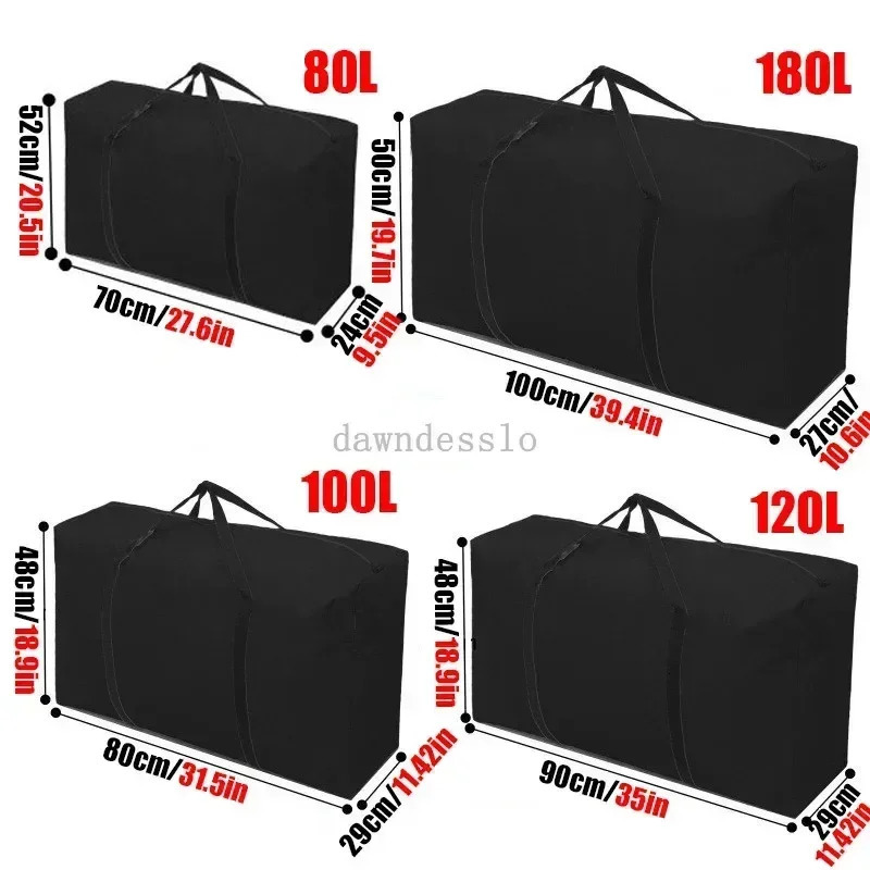 Large Waterproof Moving Luggage Bags Laundry Shopping Bag Foldable Travel Capacity Quilt Organizer 241226