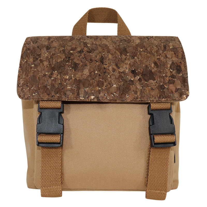 Environmentally Friendly Renewable Cork Backpack, Artistic And Sustainable Development, Coffee Carbon Women's Backpack