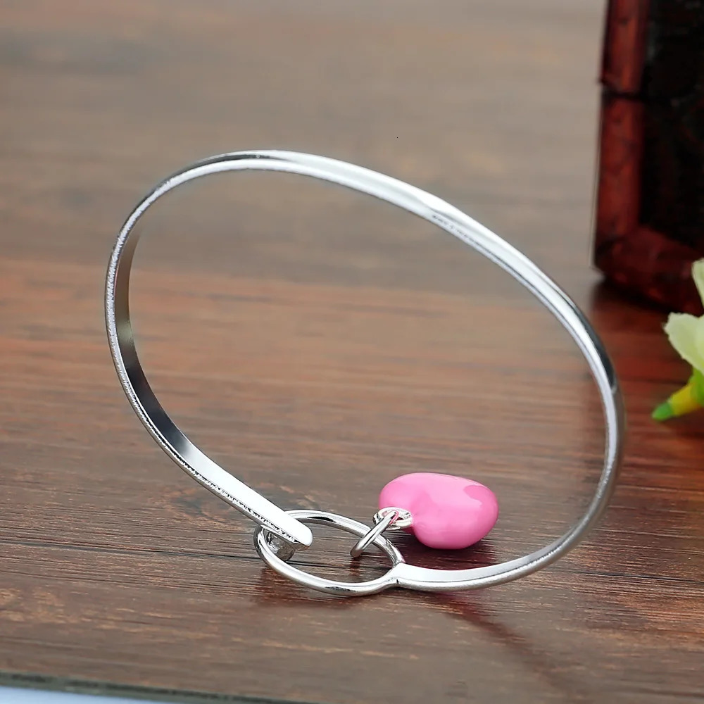 925 sterling silver jewelry mermaid pink love pendant bracelet high-quality jewelry selling sterling silver bracelet 250102