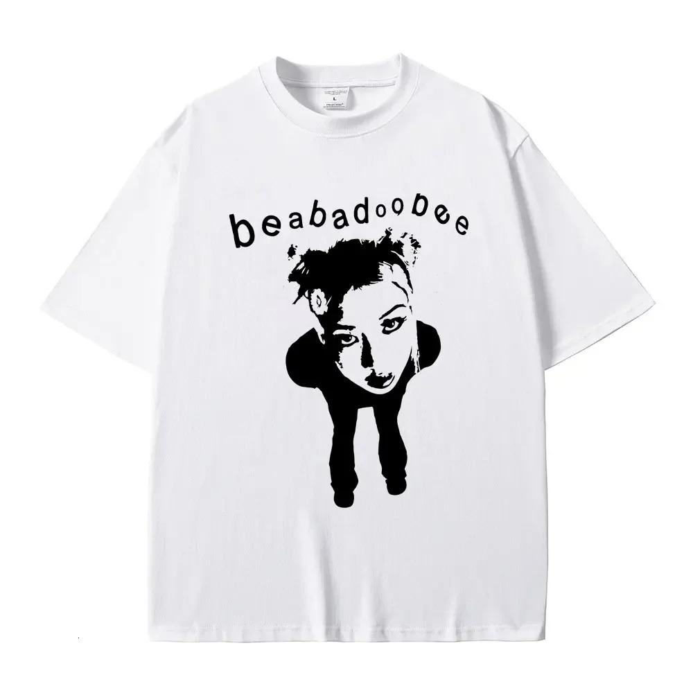 Singer Beabadoobee Graphic Print T-shirt Mens Fashion Cotton Oversized T-shirt Neutral Casual Y2k Style Short Sleeve T-shirt 250103