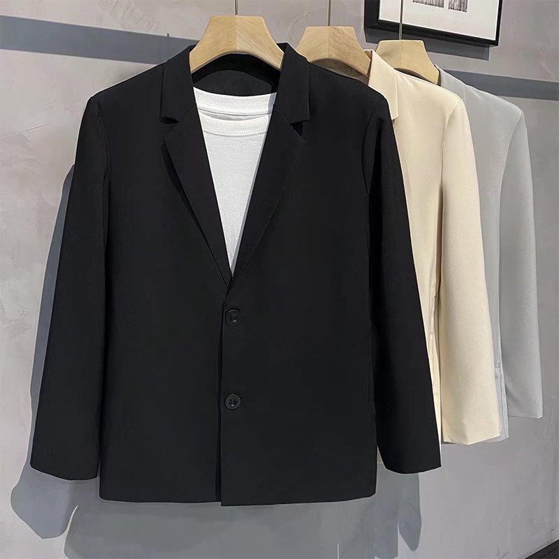 men's spring slim fit casual suit jacket H480