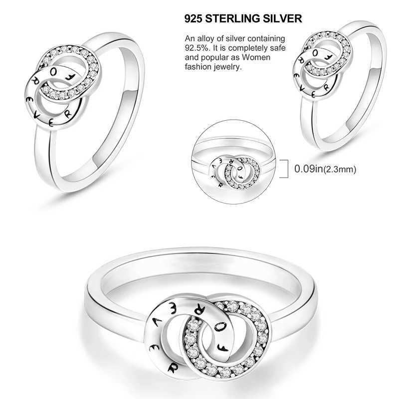 2023 New Rings For Women 100% 925 Sterling Silver Star Moon Colorful Zircon Rings Fine Wedding Engagement Birtay Jewelry GiftsXJ250104