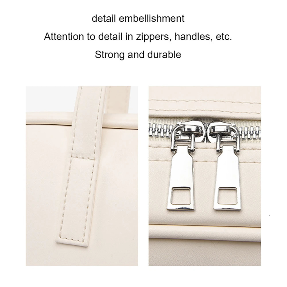 Fashion Casual Cute PU Leather Laptop Bag 13.3 14 15.6 Inch Simple Handbags Shoulder Bag Women Waterproof Notebook Case 250102