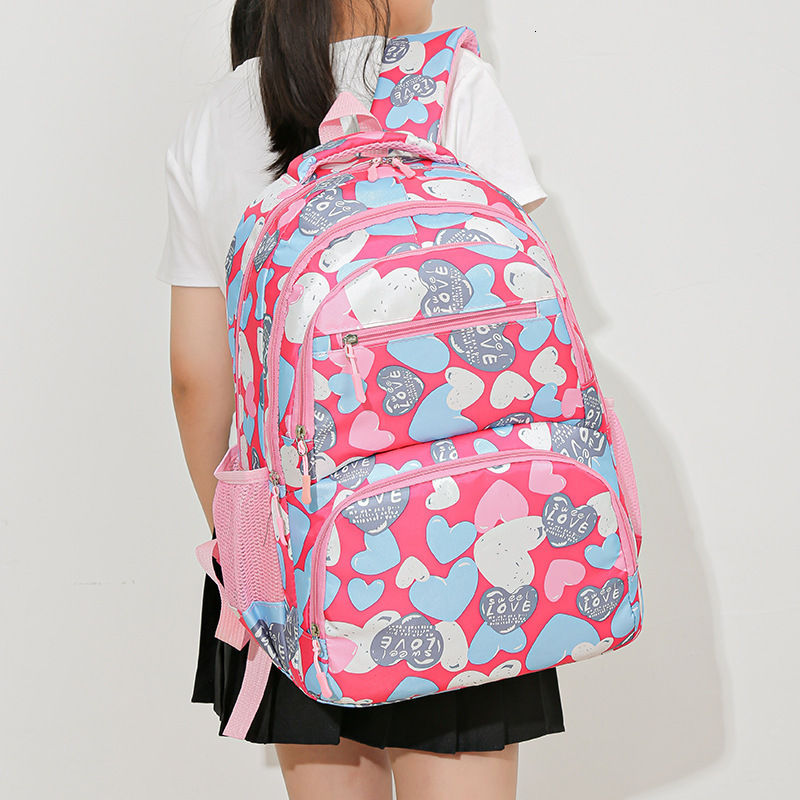 Student large capacity, children's printed, casual fashionable, and lightweight outdoor backpack, reducing load