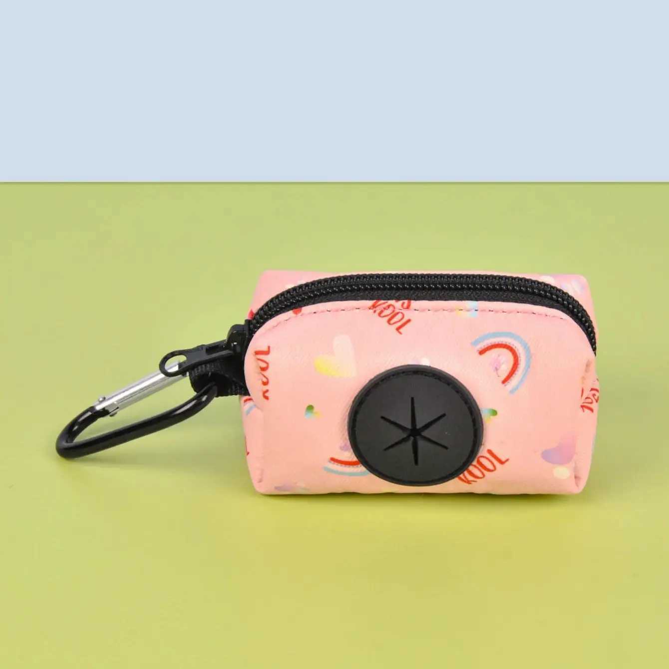 Rainbow Print Fashion Design Dog Poo Bag Holder For Dog Leash Attachment (Without Poo Bag And Leash)XJ250104