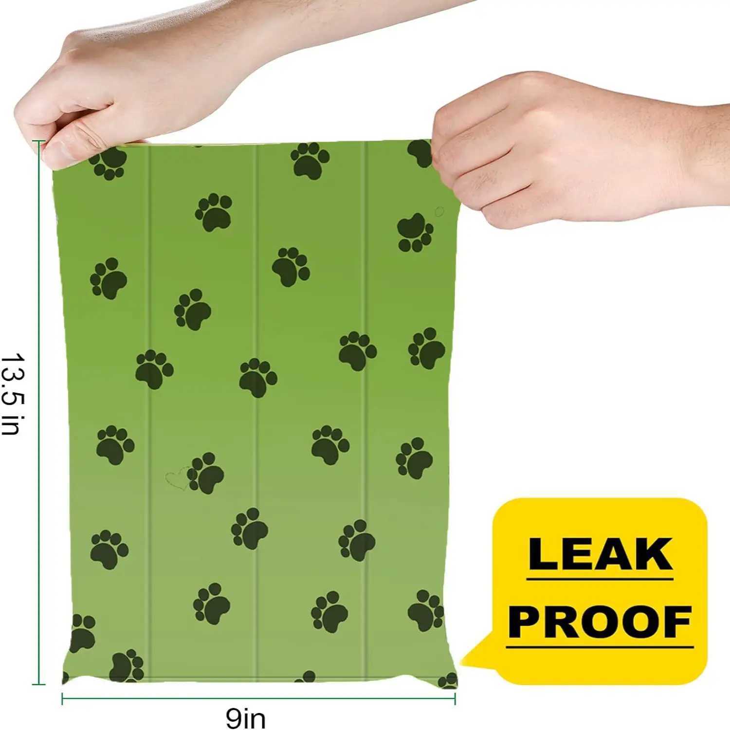 Biodegradable environmentally friendly dog poop bags leak-proof durable and portable pet waste bag filling rolls for both indooXJ250104