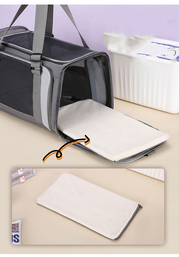 Foldable Breathable Doggy Crossbody Bag with Large Capacity - Single Shoulder Design