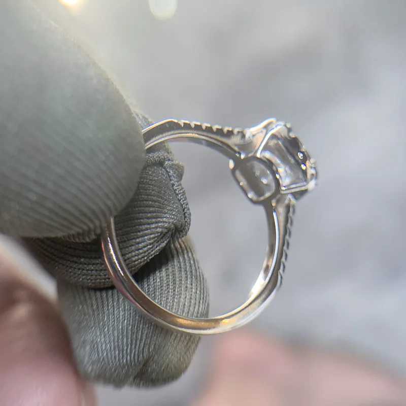 Luxury Clear CZ Heart Finger Ring for Women Wholesale 925 Sterling Silver Wedding Engagement Statement Fashion Fine JewelryXJ250514