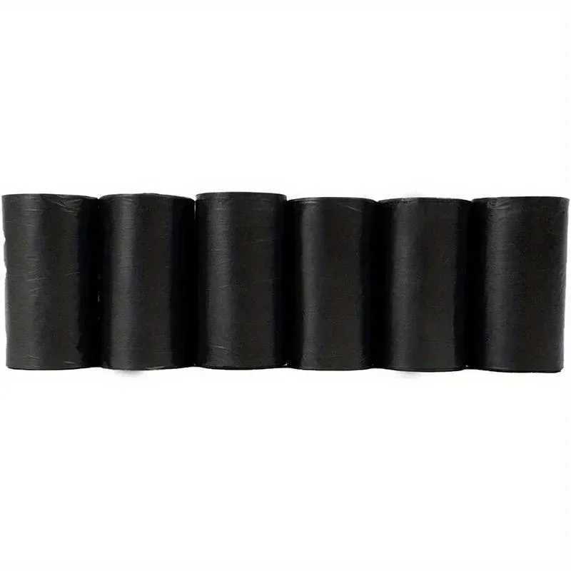 Polyethylene Dog Poop Bags 6 Rolls / 90 Count Odor Sealing Pet Waste Receptacles Doggy Litter Disposal Bags Square ShapeXJ250104