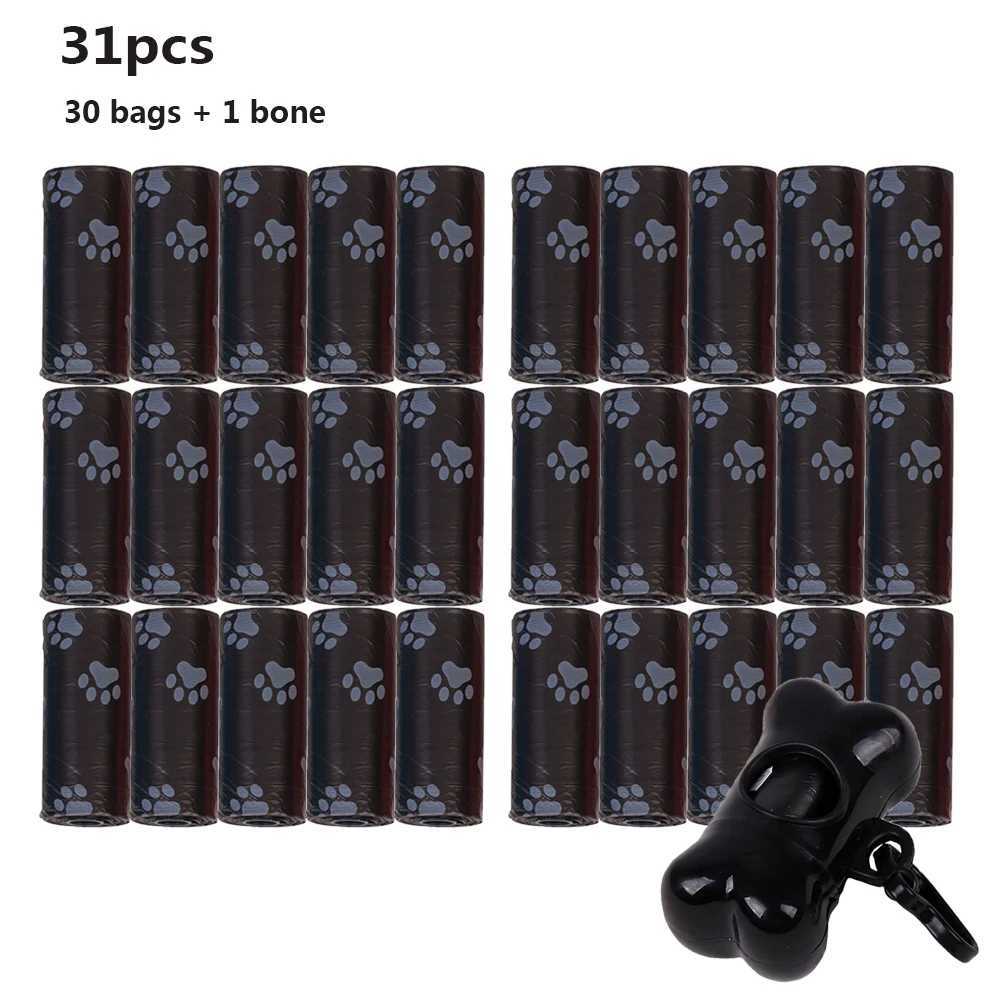 Dog Poop Bags 30Rolls Pet Waste Garbage Bags Unscented Outdoor Carrier Holder Dispenser Clean Pick Up Tools Pet AccessoriesXJ250104