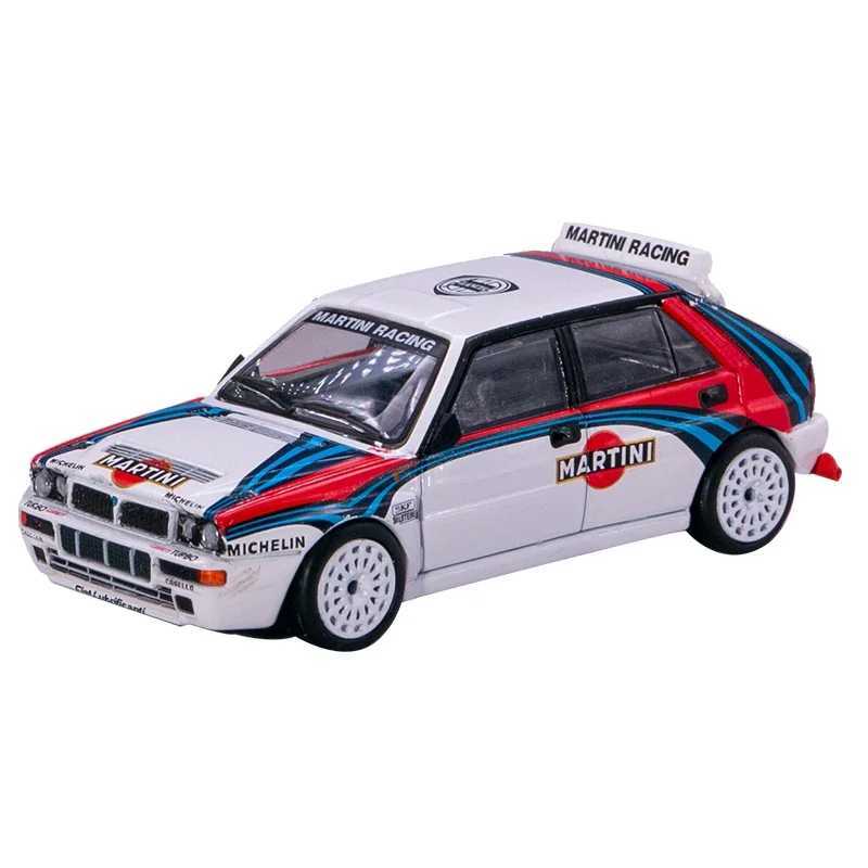 Diecast Model Cars 1 64 Lancia Delta HF Evo Martini No.3 #300 alloy die cast simulation car modelboystoyschildrens holiday birthday gifts CL250104