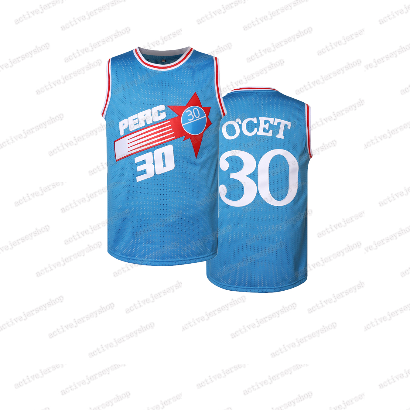 Men 30 OCET Embroidered Basketball Jerseys Breathable Stretchy Sleeveless Sports Uniform for Training Competition Parties Free shiping instock