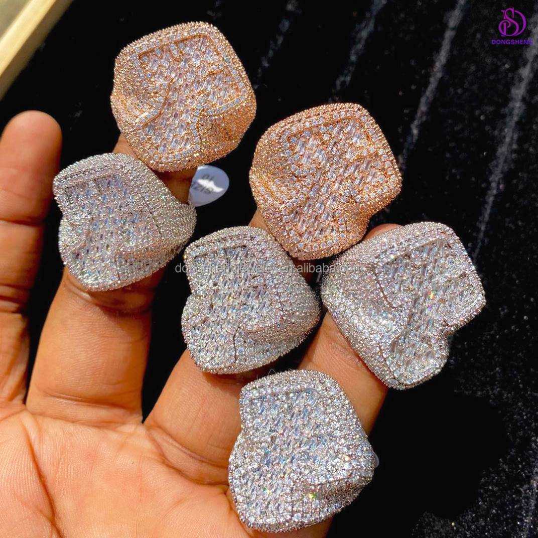 Factory Supply China Factory Price Custom Name Moissanite Ring