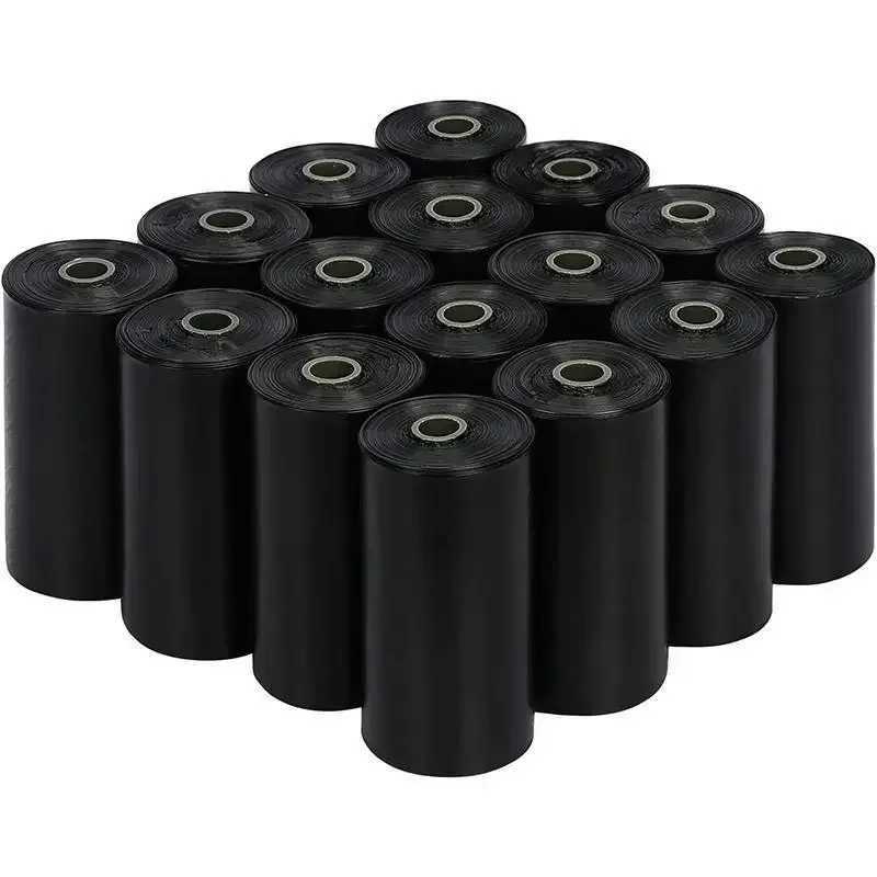 Polyethylene Dog Poop Bags 6 Rolls / 90 Count Odor Sealing Pet Waste Receptacles Doggy Litter Disposal Bags Square ShapeXJ250104