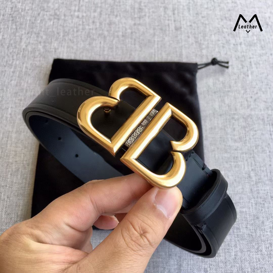 Designer Belt for Men Women belt Luxury Mens Womens Belt Black Leather Waistband Width 3cm 3.5cm With box top quality belt