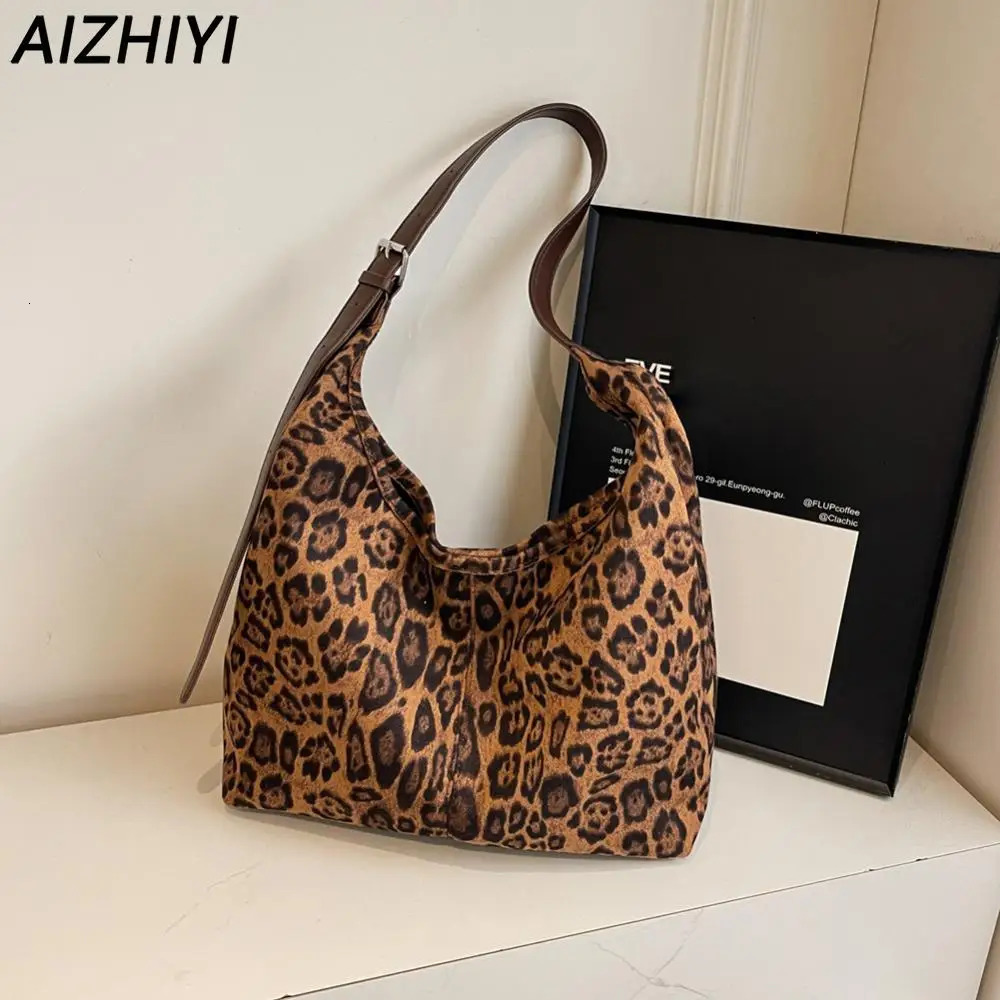 Leopard Tote Bag for Women Cheetah Handbag Purse Vintage Hobo Bags Retro Shoulder Bag Clutch Large Capacity Work Bag 250103