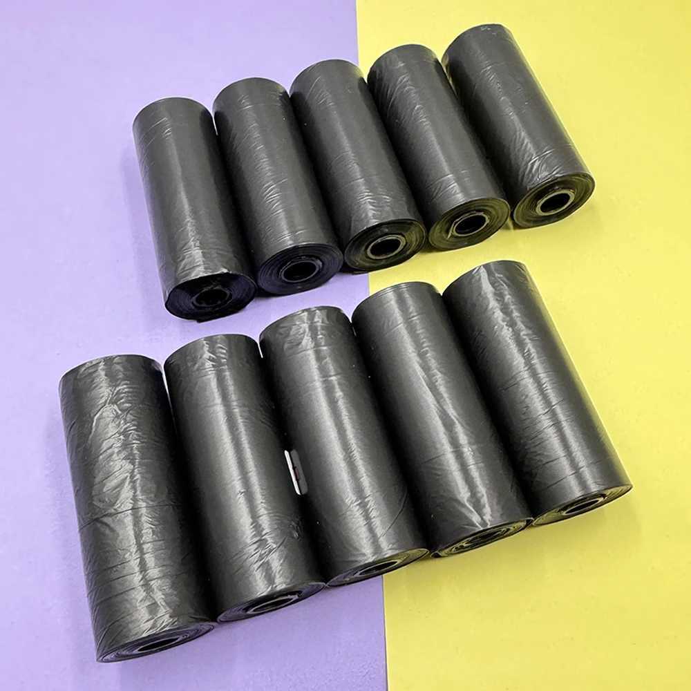 10 Rolls Biodegradable Dog Poop Bags Eco-Friendly Leak-Proof Dog Poop Bags 15 Bags/ Roll Puppy Outdoor Clean Garbage Bag for DogXJ250104
