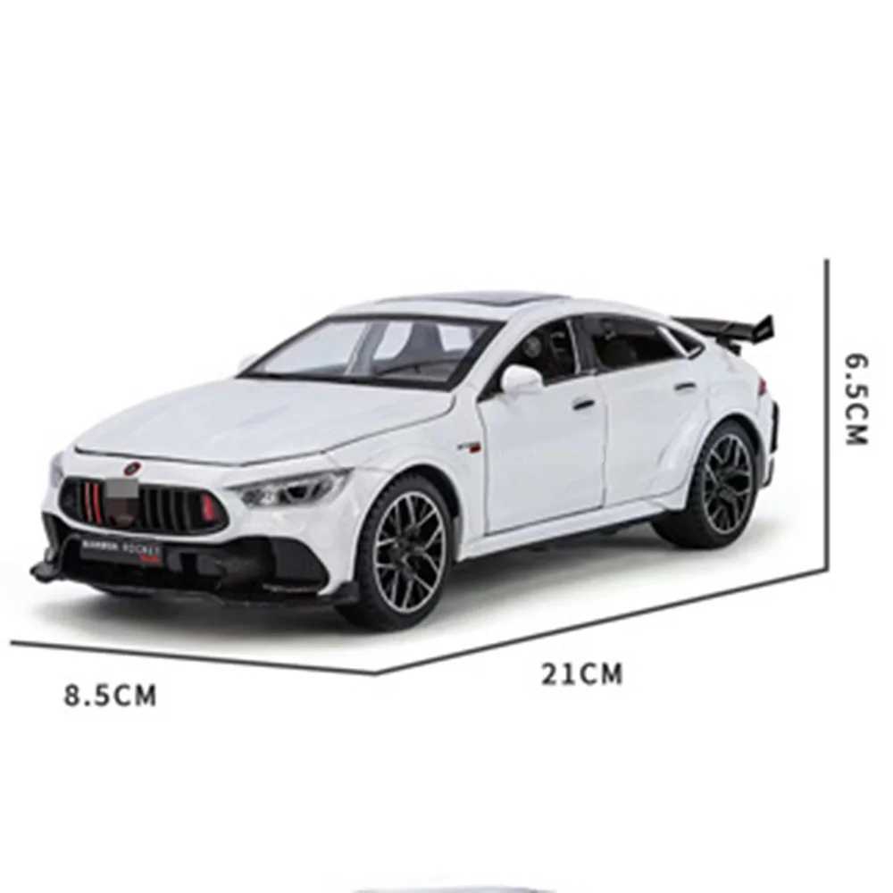 Diecast Model Cars 1/24 Alloy Model B900 Sports Car Toy Metal Body 6-Door Opend Sound and Light Pullback Function Models Vehicle Series Organizer CL25