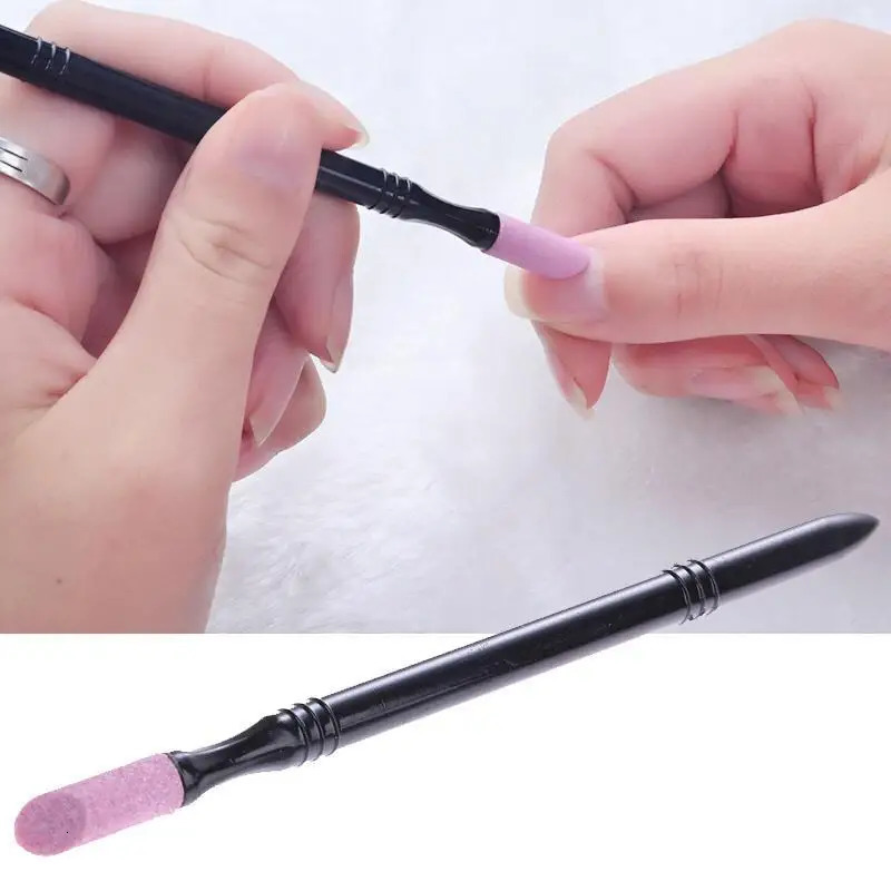 Nail File Cuticle Stone Pusher Nails Sanding Sticks Art Pen Remover Trimmer Buffer Manicure Tools Pushing Dead Skin 241230