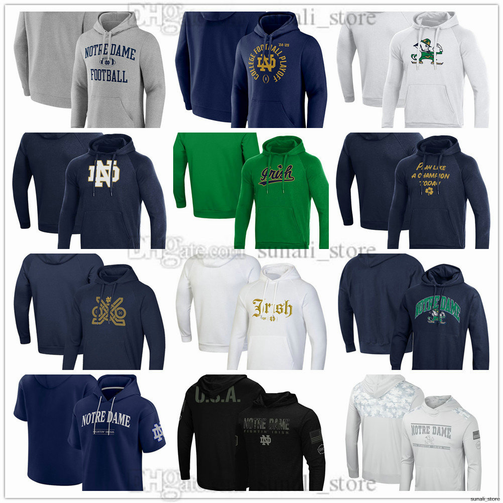 Notre Dame Fighting Irish 2024 College Football Pullover Hoodies 13 Riley Leonard 10 Kris Mitchell 24 Jack Kiser 20 Benjamin Morrison 4 Jeremiyah Love Sweatshirts