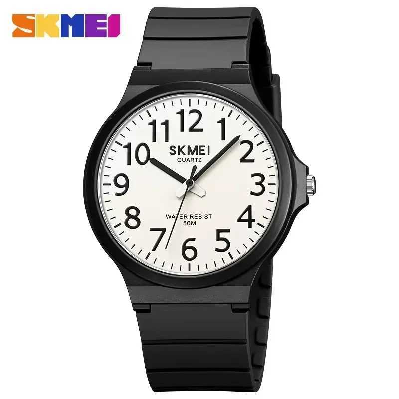 SKMEI 2108 Mens Fashion Simple Waterproof Ultimate Sports Quartz Mens Watch Shock resistant Clock 1419 Reloj Hombre W250104