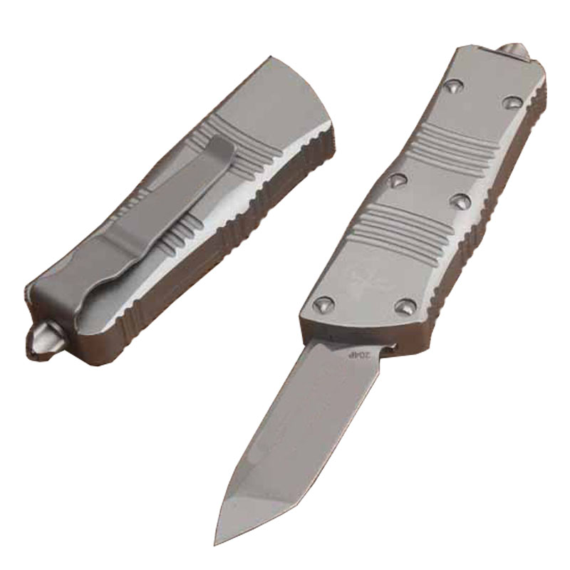 High End Mini MT 204 Tactical Knife D2 Stone Wash Tanto Point Blade 6061-T6 Handle EDC Pocket Knives With Nylon Bag Sier