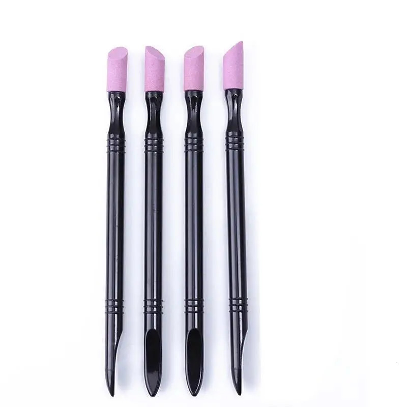 Nail File Cuticle Stone Pusher Nails Sanding Sticks Art Pen Remover Trimmer Buffer Manicure Tools Pushing Dead Skin 241230