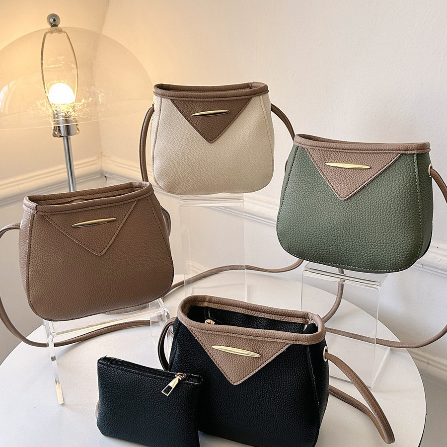 This Year's Trendy Fashion Small 2024 New Women's Stylish Texture Versatile Crossbody Casual Bucket Bag