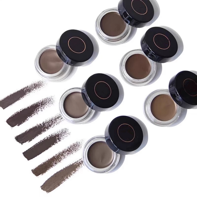 Eyebrow Enhancers Pomade Waterproof Eye brow Cream 4g Chocolate Dark Brown Ebony Medium