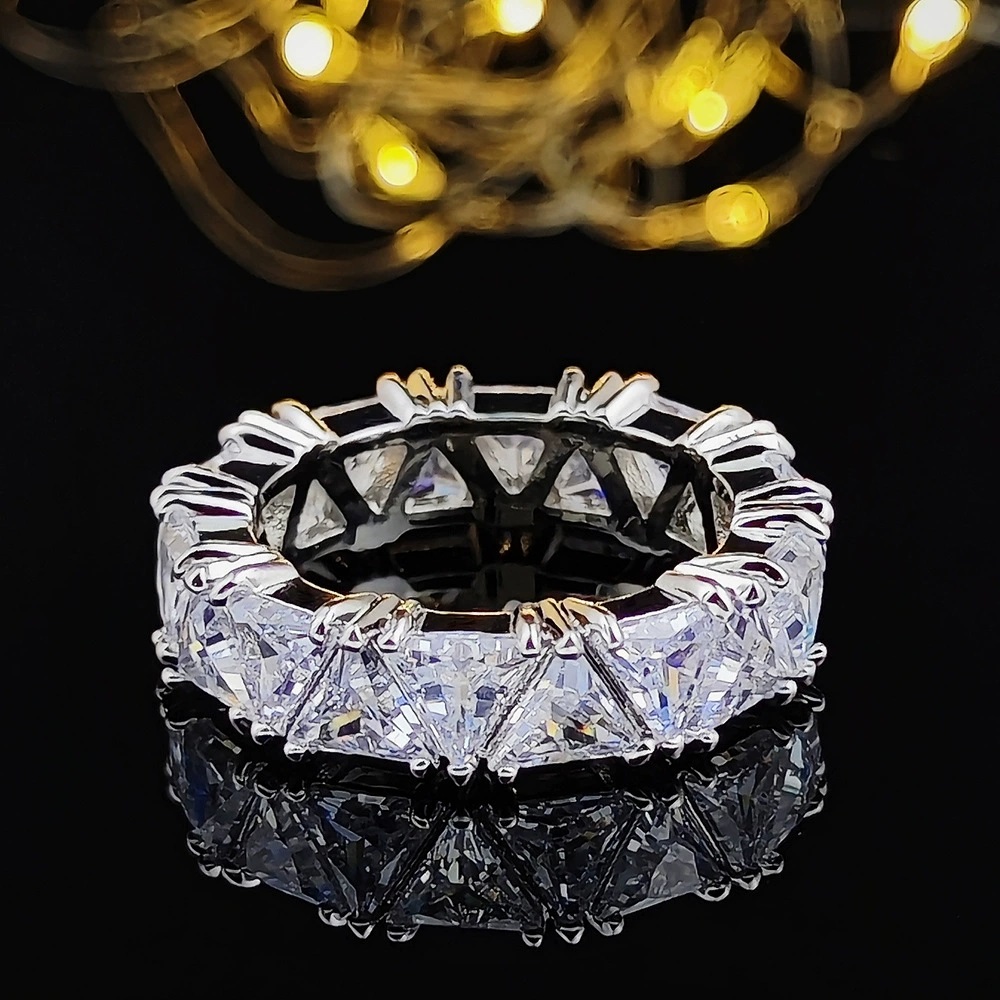 cuba chain Cuba chain designer jewelry Moissanite dia ring Vecalon Lustre Promise Wedding Band Ring Top quality Sterg Sier VVS Dia Engagement rings fo