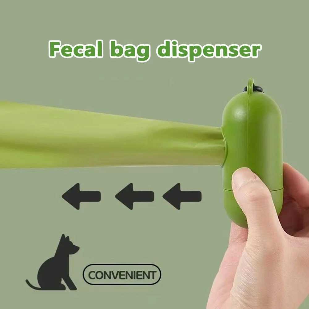 Biodegradable dog poop bags large waste bag for dogs and cats clean bag dispenser for outdoor home pet supplies 15 bags/rollXJ250104