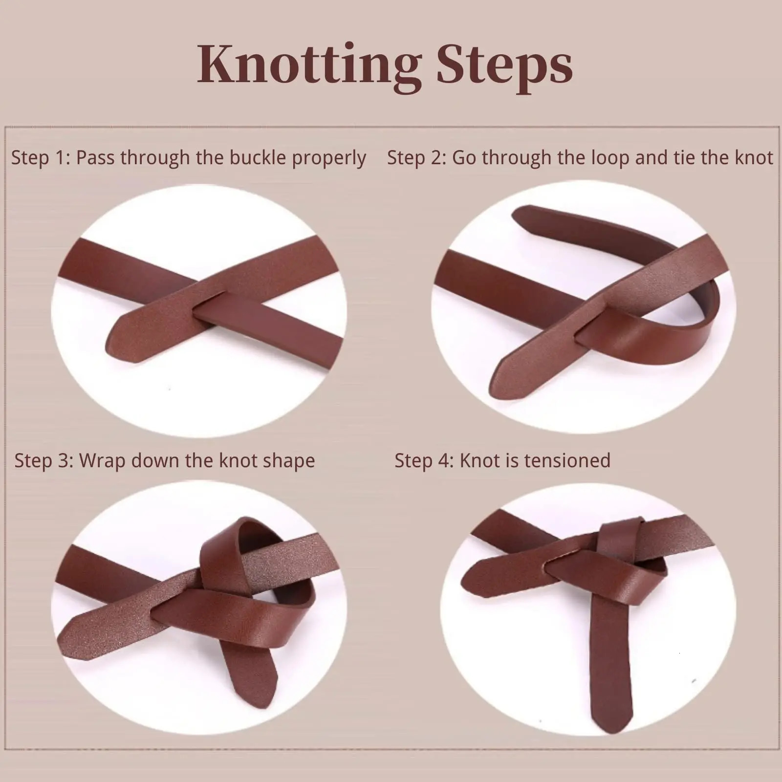 Women Fashion Knot Belt for Dress Soft Leather Tie Waist Belt Women Thin Waist Belt 241224