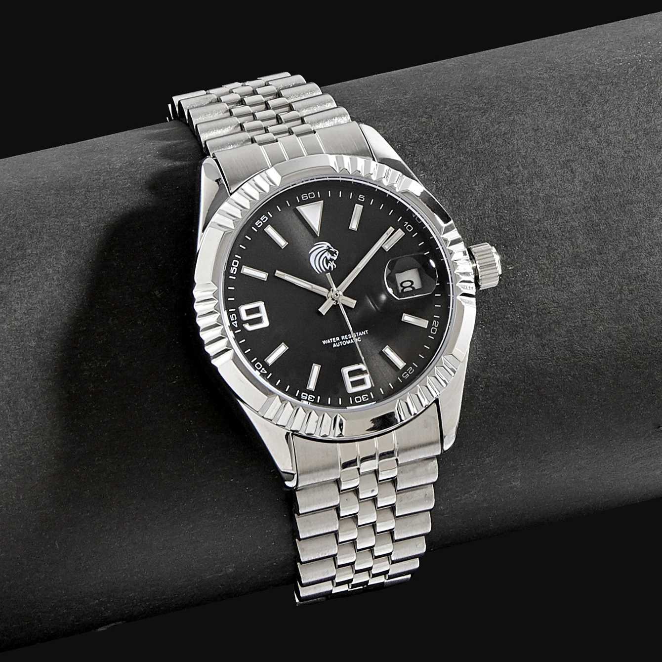 Mechanical Womens Steel Bracelet Womens Automatic Watch Waterproof La Clock W250104