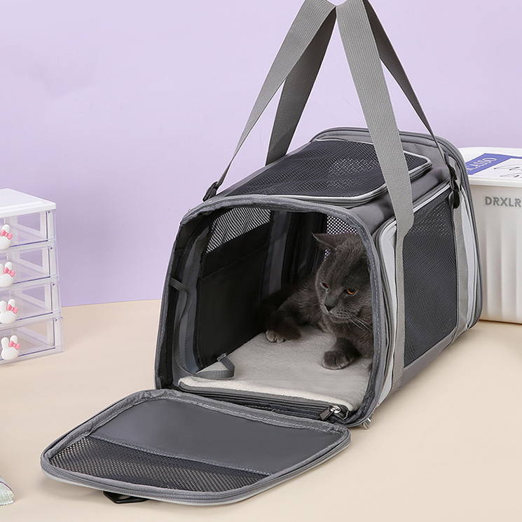 Foldable Breathable Doggy Crossbody Bag with Large Capacity - Single Shoulder Design