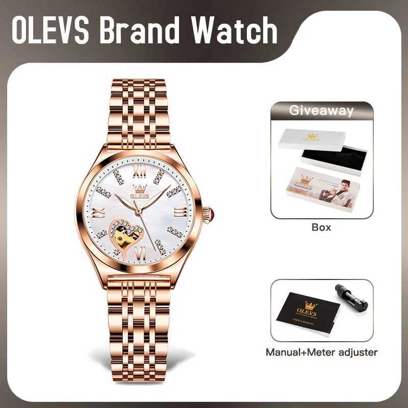 OLEVS 6636 female original mechanical automatic dial used for female waterproof luminous relay W250104