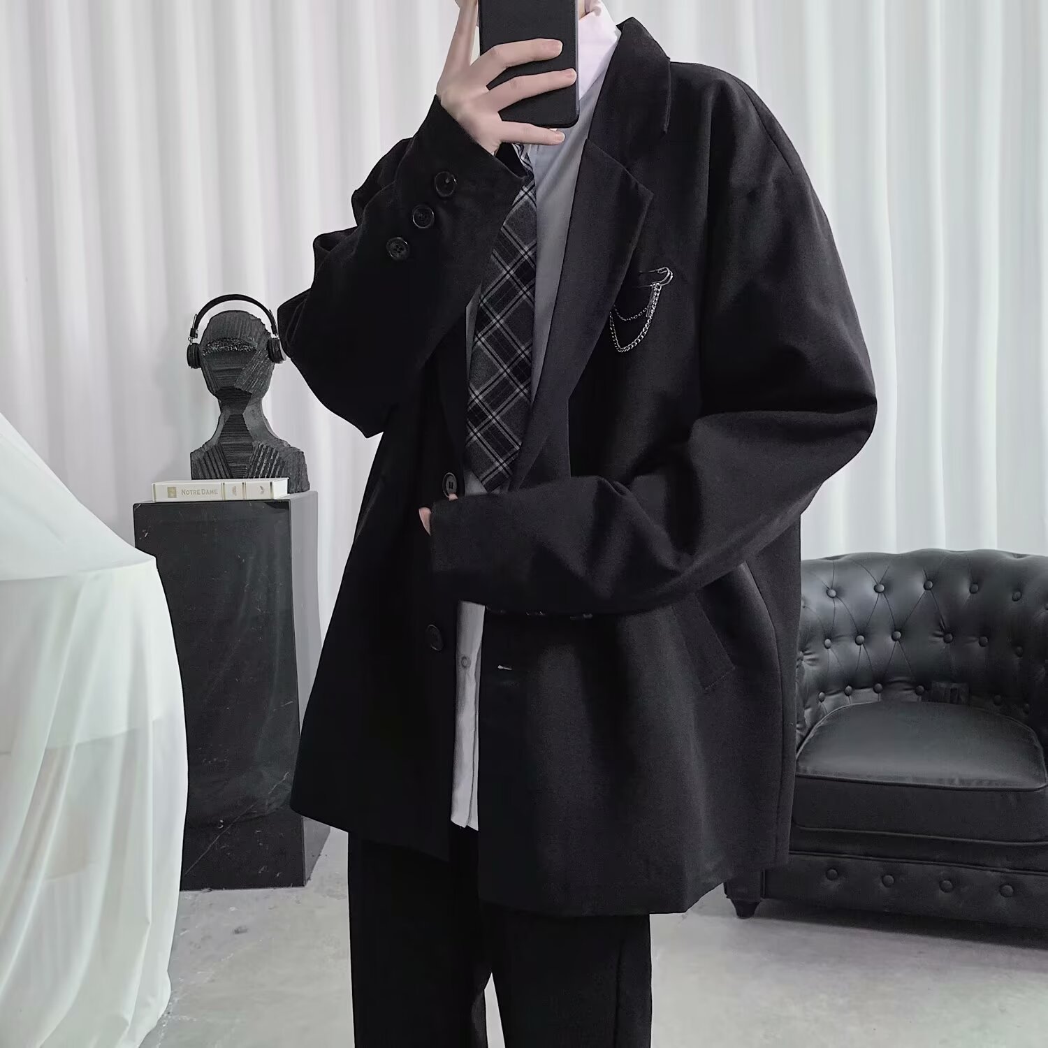 3704 Men's three piece suit, spring and autumn Korean style slim fit small suit