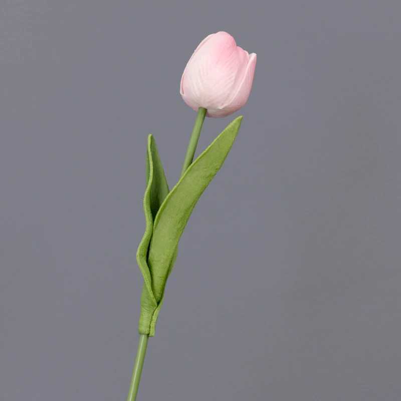 Pu mini tulip imitates granite red white ple green one touch tulip artificial flower room decoration desktop artificial W250104