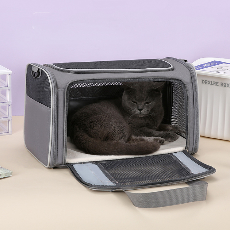 Foldable Breathable Doggy Crossbody Bag with Large Capacity - Single Shoulder Design