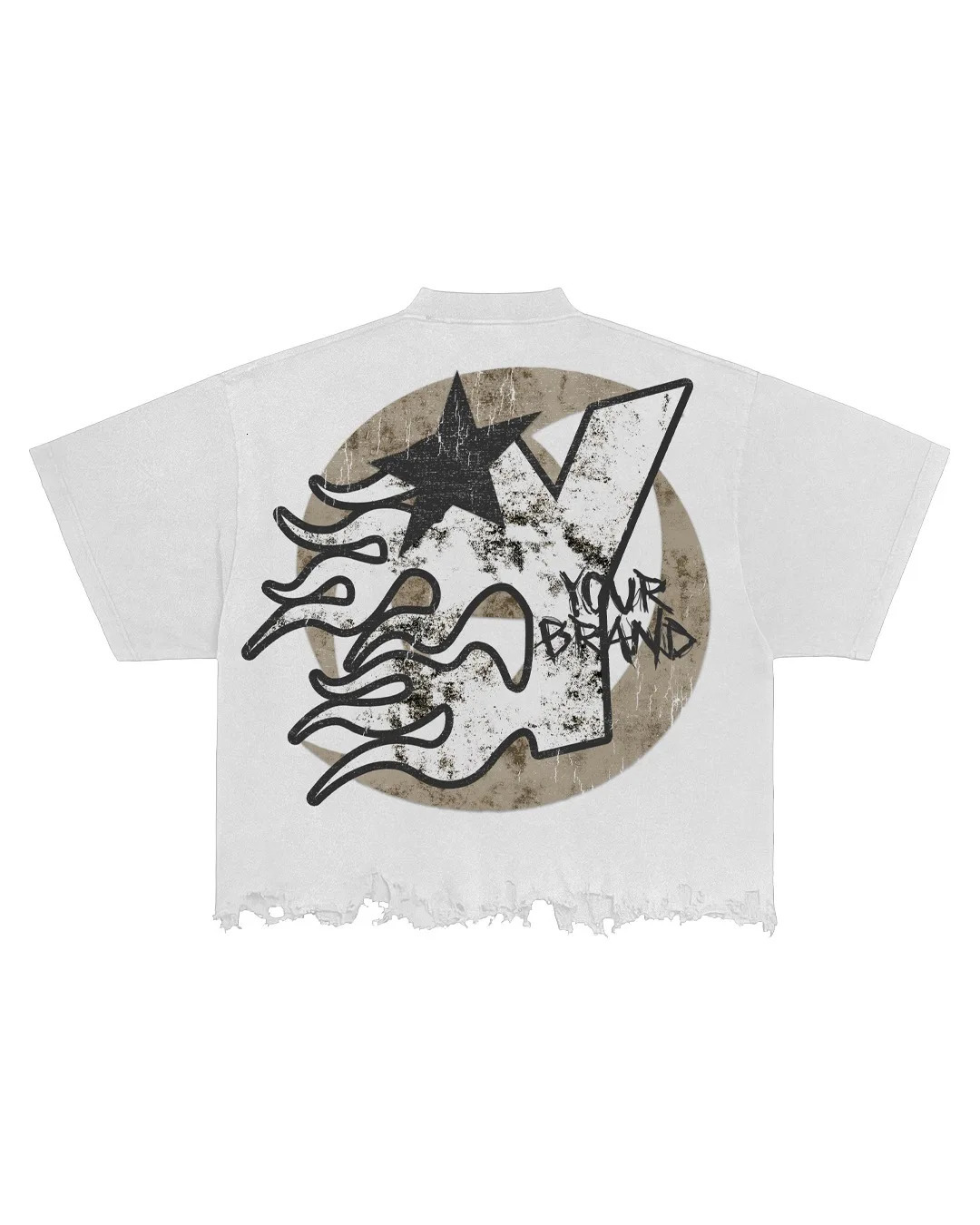 American style Gothic punk graphic t-shirt y2k top harajuku oversized t-shirt cool street pro choose street mens clothing 250103