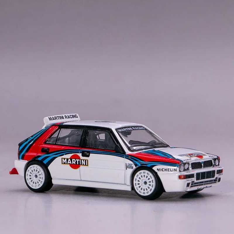 Diecast Model Cars 1 64 Lancia Delta HF Evo Martini No.3 #300 alloy die cast simulation car modelboystoyschildrens holiday birthday gifts CL250104