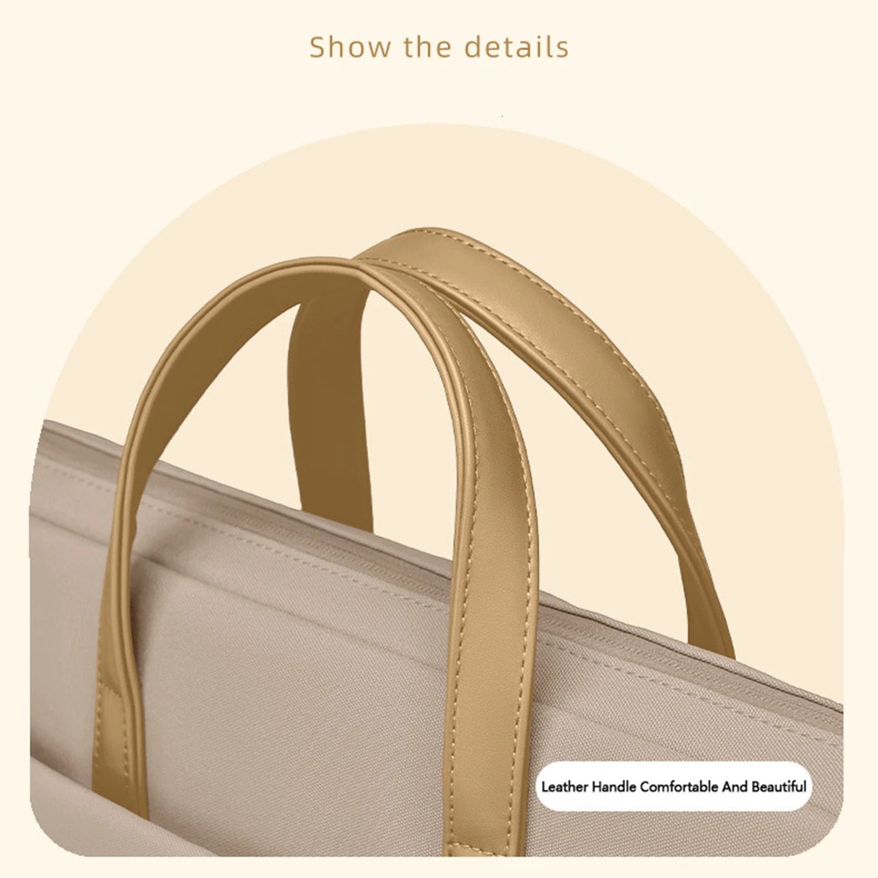 Large Capacity Laptop Bag 15.6 17 inch Protective Laptop Case Strap Carrying Computer Notebook 250102